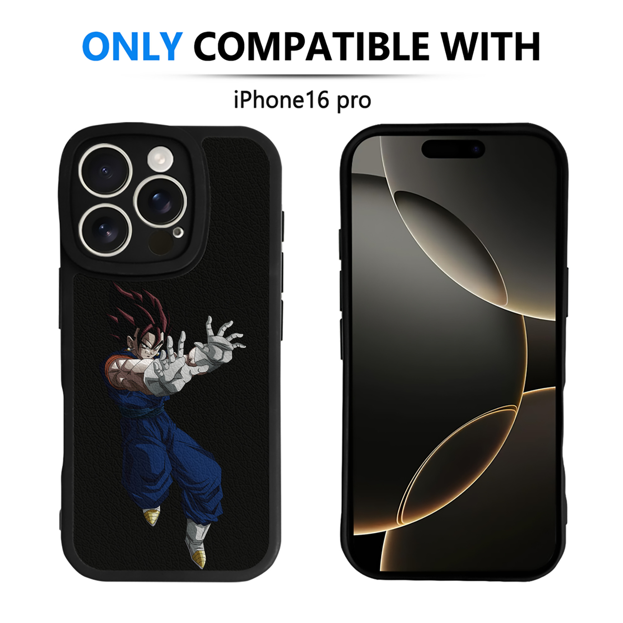 （画像用） ドラゴンボール ベジット DRAGON BALL Vegetto 【iPhone 16シリーズ対応】シリコンスマホケース（レザー調） 材質：シリコン